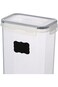 Felli Rectangular Food Storage Container with Chalkboard Clear 2 Liter PP + SILICONE