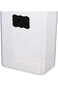 Felli Rectangular Food Storage Container with Chalkboard Clear 2 Liter PP + SILICONE
