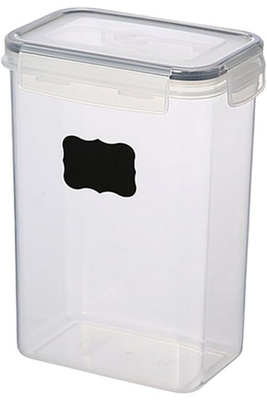 Felli Rectangular Food Storage Container with Chalkboard Clear 2 Liter PP + SILICONE