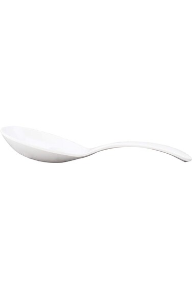 Shallow Round Serving Spoon - 25Cm- White (Mcs-5015-Wh)