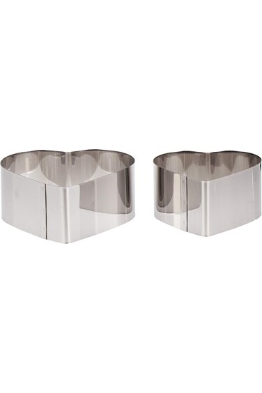 Harmony 2Pc Set Ss Cookie Cutter Heart Shape