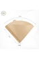 Shopnic 100Pcs Coffee Filters V60, 2-4 Cups Natural Unbleached Coffee Filter Paper, Cone Shaped Pap