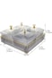 BokSung Snack Serving Tray with 4or6 Lid Transparent Nut and Candy Food Storage Container, Plate Fo
