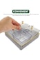 BokSung Snack Serving Tray with 4or6 Lid Transparent Nut and Candy Food Storage Container, Plate Fo