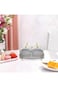 BokSung Snack Serving Tray with 4or6 Lid Transparent Nut and Candy Food Storage Container, Plate Fo