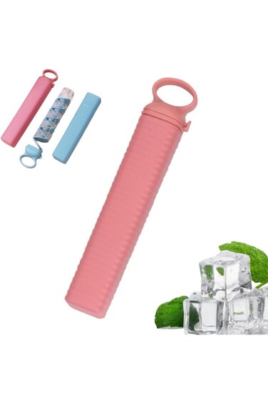 قوالب ثلج للمشروبات، قوالب مكعبات ثلج مثلثة مرنة مع سهولة الفك، عبوة من قطعتين مع إمكانية الوصول إلى الفريزر