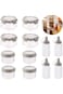 Oasisgalore 12Pcs Mini Plastic Sauce Squeeze Bottle Outdoor Dressing Containers Barbecue Kitchen Ac