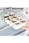 Multipurpose Storage Container, Divided Plastic Serving Tray with Lid and Handle, Portable for Orga