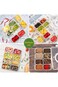 Multipurpose Storage Container, Divided Plastic Serving Tray with Lid and Handle, Portable for Orga