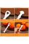 Orange Citrus Peelers, 304 Stainless Steel Fruit Peeler, Ergonomic Safe Cutter &amp; Slicer, Easy Peel
