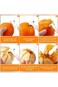 Orange Citrus Peelers, 304 Stainless Steel Fruit Peeler, Ergonomic Safe Cutter &amp; Slicer, Easy Peel