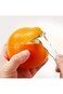 Orange Citrus Peelers, 304 Stainless Steel Fruit Peeler, Ergonomic Safe Cutter &amp; Slicer, Easy Peel