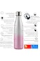 Bostbo water bottle, Stainless Steel Drinking Bottle, BPA-Free Water Bottle, Double Walled Vacuum I