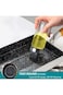 Azonee Glass Oil Dispenser Bottle with Silicone Brush No Leaking Easy Pour Heat Resistant for BBQ M