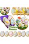 NESLIN 12pcs Easter Cookie Cutters Set, Stainless Steel Cookie Cutters for Easter Rabbit Cookie Cut