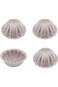 CHEFMADE Mini Madeleine Cake Pan Set, 3-Inch 4Pcs Non-Stick Spherical Shell Madeline Bakeware for O
