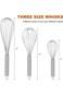 Stainless Steel Wire Whisk, Balloon Whisk Kitchen Utensil for Blending Whisking Beating Mixing Whip