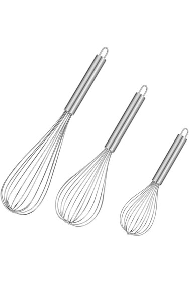 Stainless Steel Wire Whisk, Balloon Whisk Kitchen Utensil for Blending Whisking Beating Mixing Whip