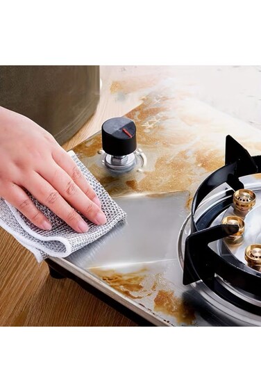 مناشف تنظيف المطبخ (20 قطعة)، لتنظيف أسطح الطهي المنزلية، وغسل الأواني، وإزالة البقع من الأطباق