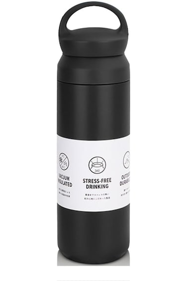 Vacuum thermos container 500ml black Coffee Tea In Travel and Car mugs Insulated Stainless Steel Co