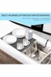 Silicone Dish Draining Mat with Drain Lip, Eco Friendly Dish Drying Mat Kitchen Counter Anti-Skid a