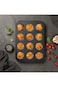 12-piece large square steel cake pan