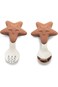 Citron - Silicone Training Spoon and Fork Set: Perfect Utensils for Your Little Learner - Stars