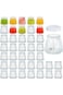 NALACAL 10-Pack 100ml Clear Glass Yogurt and Pudding Jars with PE Lids &ndash; Versatile Storage Containe