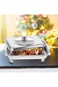 Arabest Buffet Tray Pan, Food Warmer with Lid for Parties Buffets, Stainless-steel Food Stove, Stai