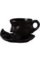 TOUBE Ceramic Mug Creative Face Shape Porcelain Cup And Saucer Ceramics Tea Cup Ceramic Coffee Cups