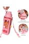 Aputue Water Bottle for Girls, 700ml Portable Cute Kids Water Bottles with Straw, Suitable for Scho