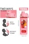 Aputue Water Bottle for Girls, 700ml Portable Cute Kids Water Bottles with Straw, Suitable for Scho
