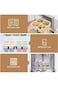 KOWVOWZ 4 PCS Divided Bento Snack Containers, 4 Compartment Food Storage Containers, Reusable Bento