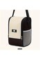 WDA Insulated Lunch Bag with Mesh Pocket, Black and Beige, Adjustable Shoulder Strap