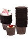 Duomama 30pcs Coffee Brown Cupcake Liners for Party Decoration and DIY Baking - Disposable Muffin C