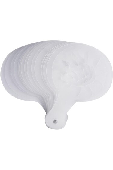 Walfront 16PCS Coffee Stencils,Plastic Cappuccino Chocolate Latte Art DIY Stencils Tools