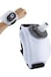 7oz/200ml Sports Wrist Water Bottle,Wearable HandsFree Silicone Portable Water Bottle,White Leakpro