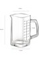 KASTWAVE Square Measuring Cup with Handle 4 Ounce V-Shaped Spout Espresso Glass Heavy Duty Wine Sep