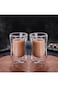 Cuisine Art Double Walled Glass Coffee Cup 2-Piece Set, 100 ml Capacity