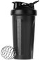 Protein Shaker Bottle, 20oz Shaker Bottles for Pre &amp; Post workout with Twist and Lock Protein Box S