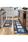 Cat Kitchen Rug, Country Farmhouse Style Decor Kitchen Floor Mat, Non-Slip Absorbent and Washable R