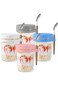 4 Pack Glass Jar, Overnight Oats Containers with Lids and Spoons, 16 Oz Glass Mason Jars for Overni