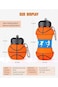 Oasisgalore Water Bottle, Silicone Collapsible Basketball Water Bottle with Keyring for Kids Toddle
