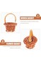 Mini Woven Baskets with Handles, 10 Pcs Dollhouse Basket Mini Woven Basket, Bulk Miniature Baskets
