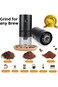 TRASSLE Portable Electric Burr Coffee Grinder, 4 Cups Small Automatic Conical Burr Grinder Coffee B