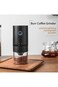 TRASSLE Portable Electric Burr Coffee Grinder, 4 Cups Small Automatic Conical Burr Grinder Coffee B