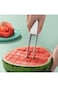 KASTWAVE Stainless Steel Watermelon Slicer, Cube Cutter Corer Fruit Vegetable Tools, Quickly Safe C