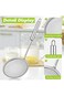Aiareozy 10 cm Stainless Steel Fine Skimmer Spoon Stainless Steel Skimming Spoon Kitchen Frying Lad