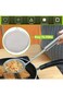 Aiareozy 10 cm Stainless Steel Fine Skimmer Spoon Stainless Steel Skimming Spoon Kitchen Frying Lad