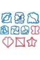 ELECDON Kids Sandwich Cutter Set of 10 - Multi Shapes and Cute Design Sandwich Cutters，Sandwich and
